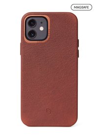 (EOL) Decoded Back Cover Etui Skórzane z MagSafe do iPhone 12 Mini (Brown)