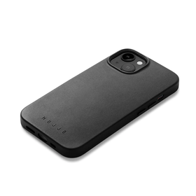 Mujjo Full Leather Etui do iPhone 15 / iPhone 14 / iPhone 13 (Kompatybilne z MagSafe) (Black)