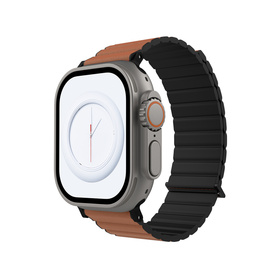 JCPal FlexDuo Pasek do Apple Watch Ultra 2 / Ultra 1 / SE / 9 / 8 / 7 / 6 / 5 / 4 (49 / 45 / 44 / 42 mm) (Brown/Black)