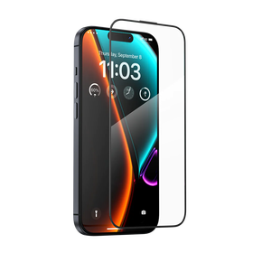 Veason Magic Box 6D Pro Szkło Hartowane z Systemem Montażowym na Ekran do iPhone 15 Plus / iPhone 14 Pro Max (Black/Clear)
