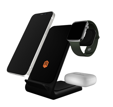 STM ChargeTree Swing Bezprzewodowa Ładowarka 3w1 do iPhone, AirPods i Apple Watch (Black)