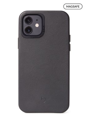 (EOL) Decoded Back Cover Etui Skórzane z MagSafe do iPhone 12 Mini (Black)