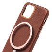 [End of Life] Decoded Back Cover Etui Skórzane z MagSafe do iPhone 12 Mini (Brown) (3)