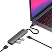 Satechi Type-C Slim Multi-Port Hub Adapter z Portem USB-C, USB-C, 4K HDMI, 2x USB-A do Urządzeń Mobilnych (Space Gray) (4)