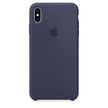 [End of Life] Apple Silicone Case Oryginalne Silikonowe Etui do iPhone Xs Max (Nocny Błękit) (1)