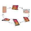 [End of Life] Pipetto Origami TPU Case Ochronne Etui do iPad Mini 6 (2021) (Rose Gold) (4)