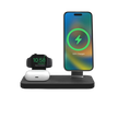 Mophie Snap+ 3-in-1 Wireless Charging Stand Ładowarka Bezprzewodowa 15 W do iPhone / Apple Watch / AirPods (Kompatybilne z MagSafe) (Black) (2)