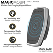 (EOL) Scosche MagicMount™ Pro Charge Vent Uchwyt Samochodowy na Kratkę Nawiewu z Ładowaniem Bezprzewodowym (Black) (4)