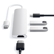 Satechi Slim Multiport Hub Adapter z Portem USB-C, USB-C, 4K HDMI, 2x USB-A do Urządzeń Mobilnych (Silver) (3)