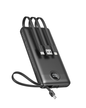 Veger C10 Power Bank 10 000 mAh z Wbudowanym Przewodem USB-A, Lightning, USB-C, Micro-USB (Black) (1)