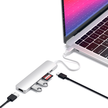 Satechi Slim Multiport Hub V2 Adapter z Portem USB-C, USB-C, 2x USB-A, 4K HDMI, Czytnik Kart Micro/SD do Urządzeń Mobilnych (Silver) (4)