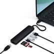 Satechi Slim Multiport with Ethernet Hub Adapter z Portem USB-C, USB-C PD, 2x USB-A, 4K HDMI, Ethernet, Czytnik Kart Micro/SD do Urządzeń Mobilnych (Black) (4)