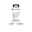 Mophie GaN Speedport 67 Ładowarka Sieciowa 2x USB-C 67 W (White) (3)