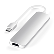 Satechi Slim Multiport Hub Adapter z Portem USB-C, USB-C, 4K HDMI, 2x USB-A do Urządzeń Mobilnych (Silver) (2)