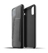 (EOL) Mujjo Full Leather Wallet Case Etui Skórzane na Karty do iPhone 11 Pro Max (Black) (2)