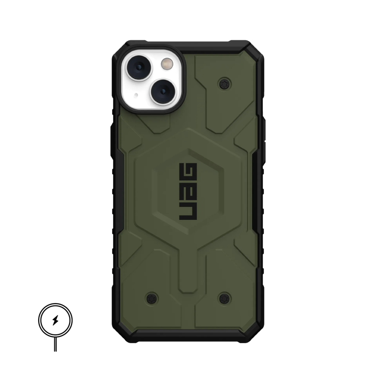 [End of Life] Urban Armor Gear UAG Pathfinder Etui z MagSafe do iPhone 14 Plus (Olive) (1)
