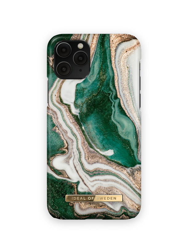 [End of Life] iDeal of Sweden Printed Case Etui Obudowa do iPhone 11 Pro / iPhone Xs / iPhone X (Golden Jade Marble) (1)