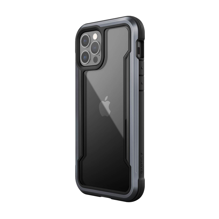 [End of Life] X-Doria Raptic Shield Aluminiowe Etui do iPhone 12 Pro Max (Black) (1)