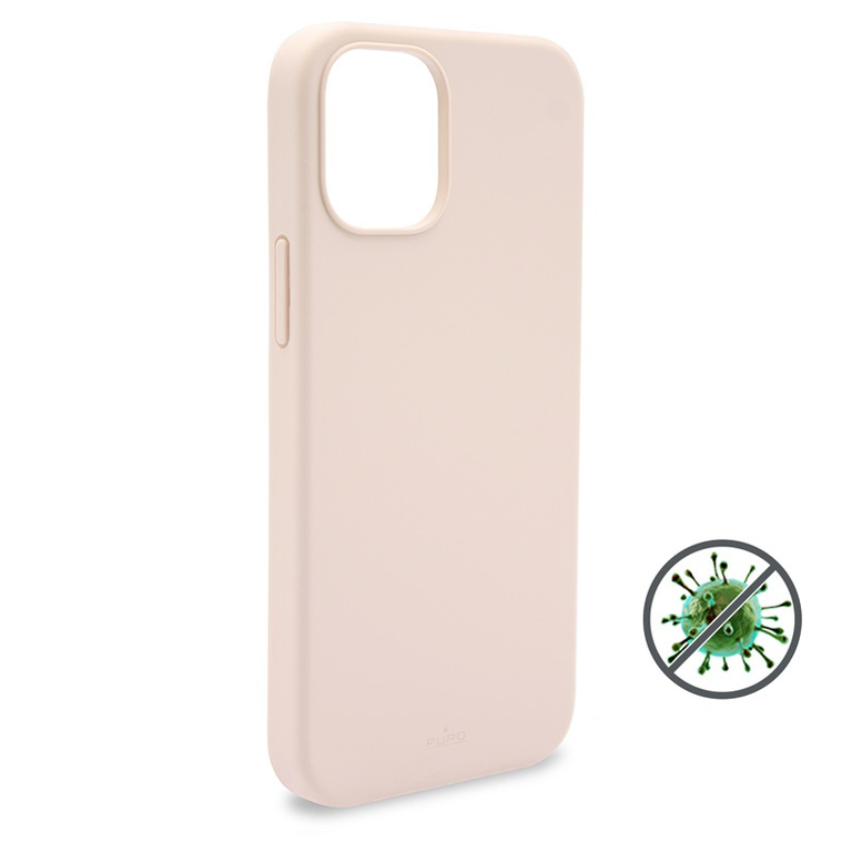 [End of Life] Puro Icon Anti-Microbial Cover Etui Obudowa do iPhone 12 Pro Max (Rose Pink) (1)