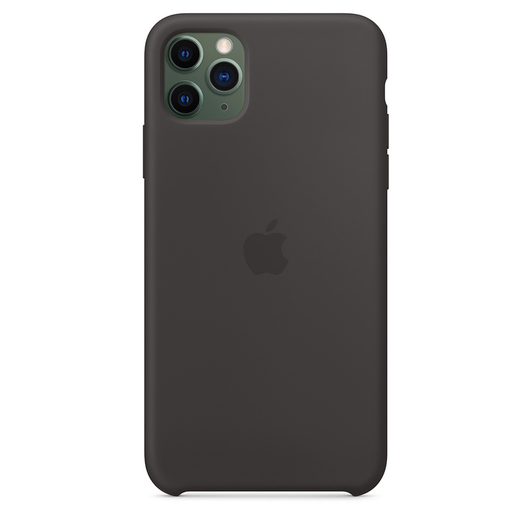 (End of Life) Apple Silicone Case Oryginalne Silikonowe Etui do iPhone 11 Pro Max (Czarny)