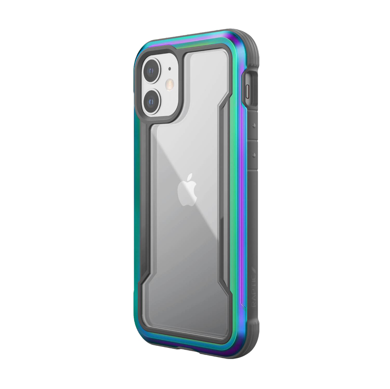 [End of Life] Raptic Shield Etui Aluminiowe do iPhone 12 Mini (Drop Test 3m) (Iridescent) (1)