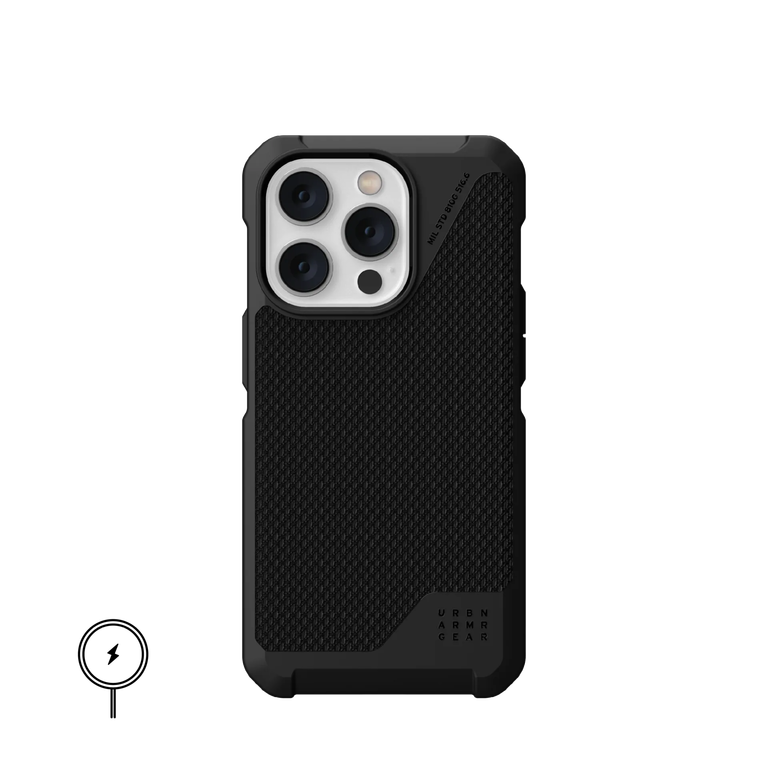 Urban Armor Gear UAG Metropolis LT Etui do iPhone 14 Pro (Kompatybilne z MagSafe) (Kevlar Black) (1)