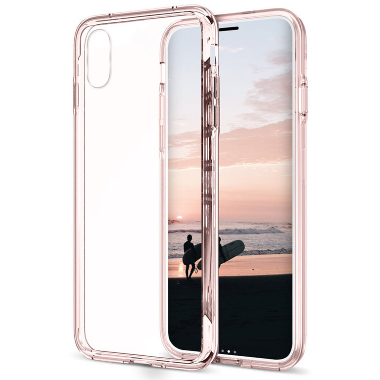 [End of Life] Zizo PC+TPU Case Etui Obudowa do iPhone Xs / X (Crystal Pink) (1)