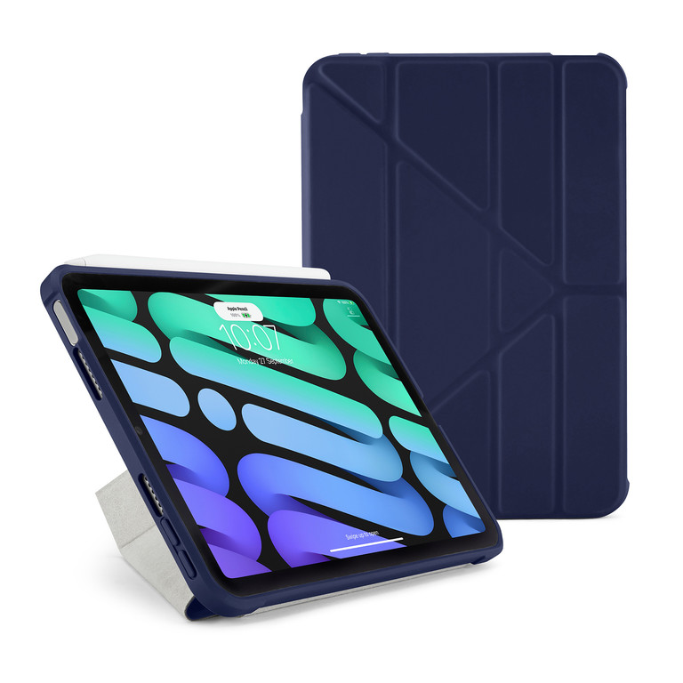 [End of Life] Pipetto Origami TPU Case Ochronne Etui do iPad Mini 6 (2021) (Dark Blue) (1)