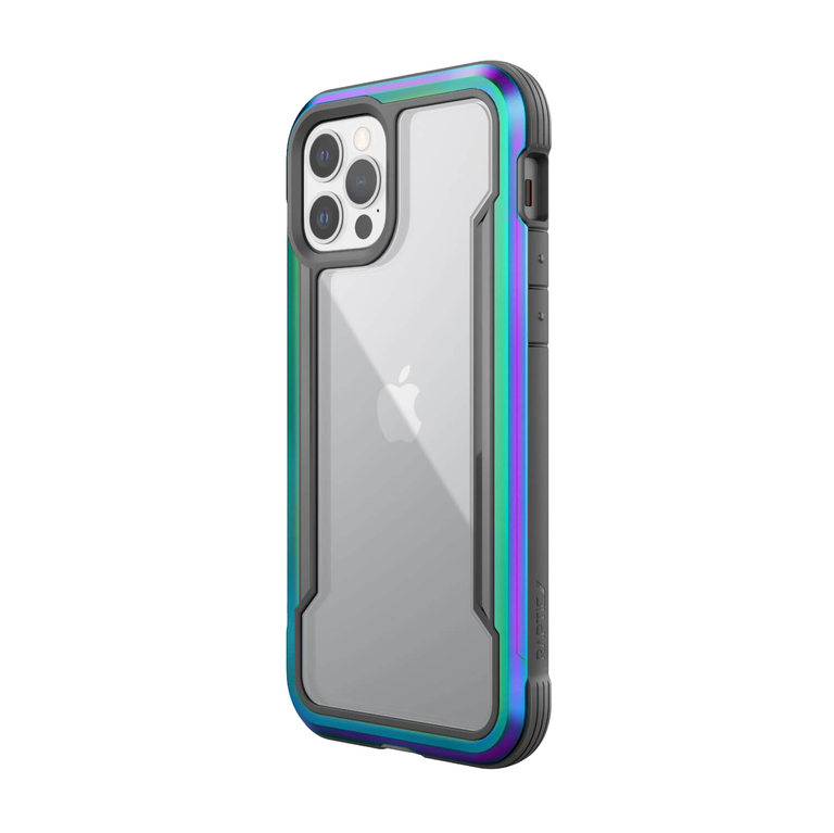 [End of Life] Raptic Shield Etui Aluminiowe do iPhone 12 Pro Max (Drop Test 3m) (Iridescent) (1)