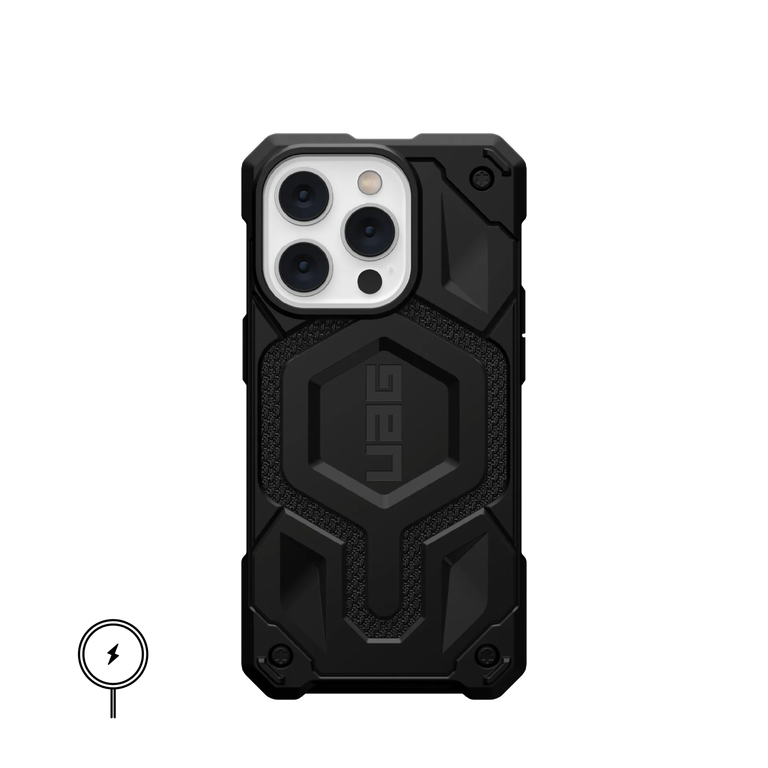 Urban Armor Gear UAG Monarch Pro Kevlar® Etui do iPhone 14 Pro (Kompatybilne z MagSafe) (Kevlar Black) (1)