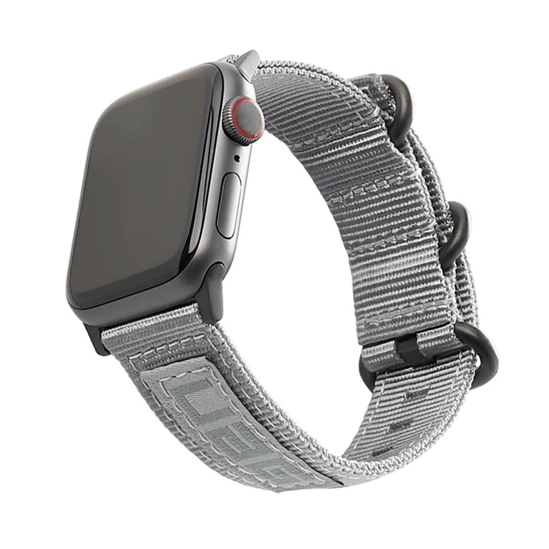 [End of Life] Urban Armor Gear Nato Strap Materiałowy Pasek do Apple Watch (41 mm | 40 mm | 38 mm) (Grey) (1)