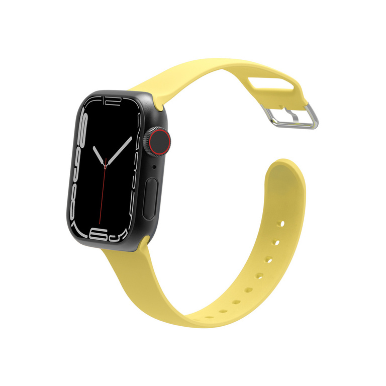 [End of Life] JCPal FlexBand Pasek Silikonowy do Apple Watch (45 mm) / Apple Watch (44 mm) / Apple Watch (42 mm) (Yellow Cream) (1)