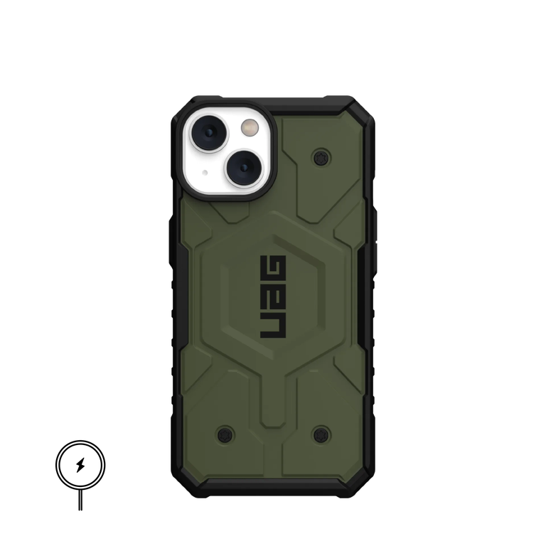 [End of Life] Urban Armor Gear UAG Pathfinder Etui z MagSafe do iPhone 14 / iPhone 13 (Olive) (1)