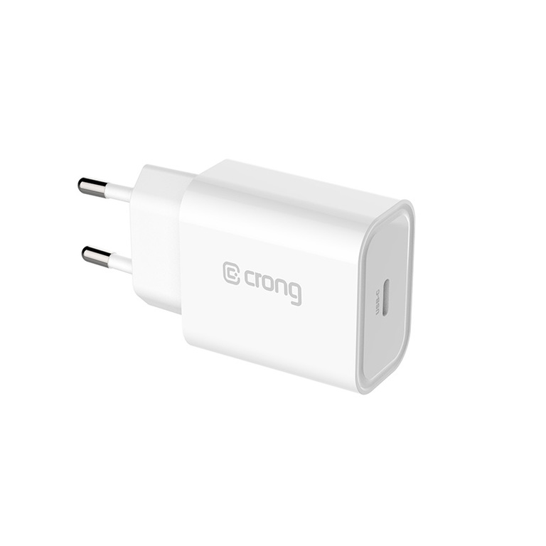 [End of Life] Crong USB-C Travel Charger Ładowarka Sieciowa o mocy 20 W Power Delivery (White) (1)