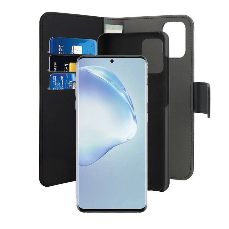 [End of Life] Puro Wallet Detachable Etui Portfel 2w1 Samsung Galaxy S20+ Plus (Czarny) (1)