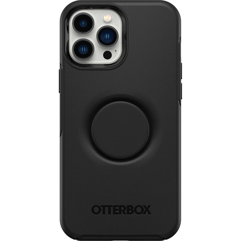 OtterBox Symmetry PopSockets Pancerne Etui do iPhone 13 Pro Max / iPhone 12 Pro Max (Black) (1)