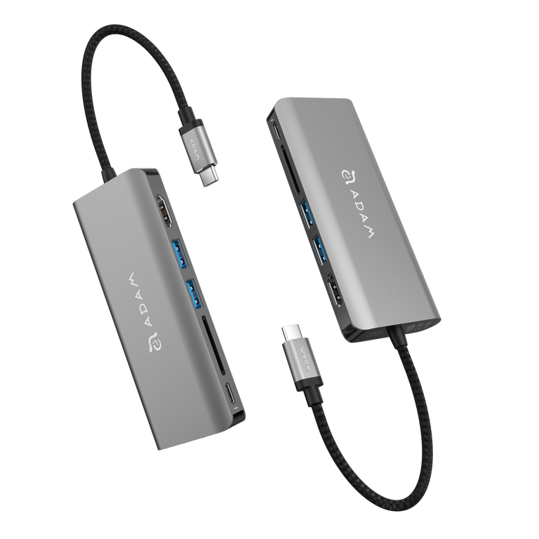 (End of Life) Adam Elements Casa Hub A01 Adapter USB-C z Portami 2x USB-A, HDMI, SD, Ethernet (Grey)